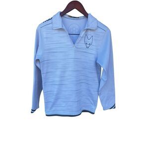 Rudis slyfox wrestling youth large white 1/4 zip pullover long sleeve shirt